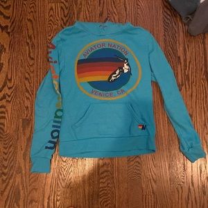 Blue aviator nation hoodie